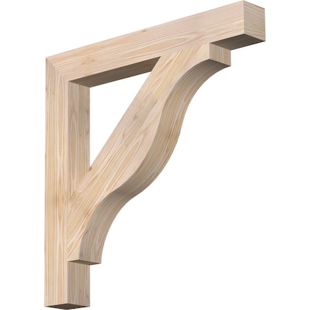 Ekena Millwork Funston Block Smooth Bracket, Douglas Fir, 3 1/2"W x 28"D x 28"H BKT04X28X28FST05SDF